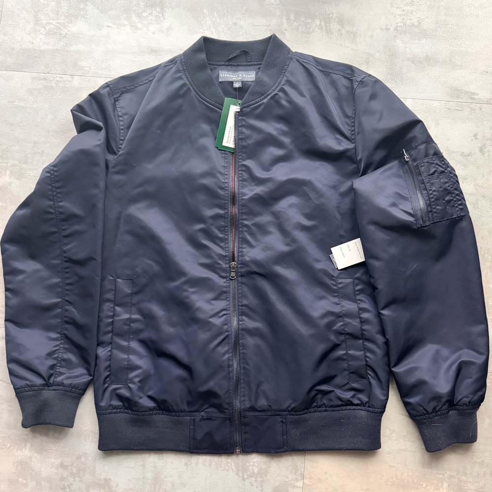 Men's Navy Bomber Jacket